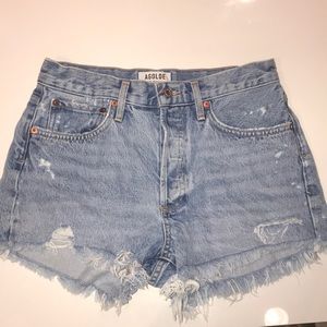 AGOLDE High-Waisted Denim Shorts